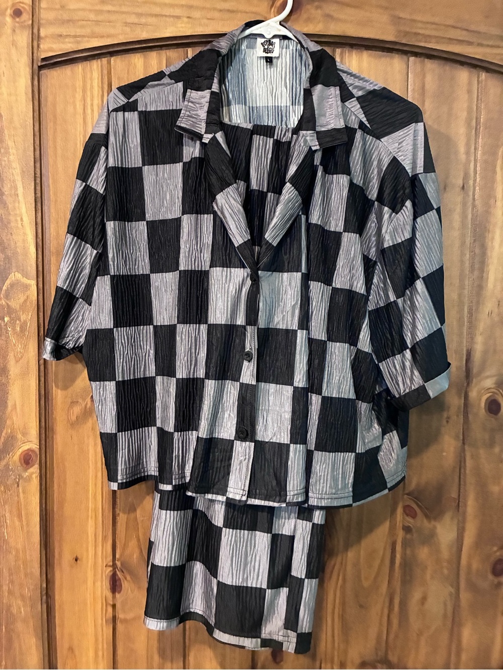 Bourbon & Belles checkmate set black & charcoal - Picture 1 of 4